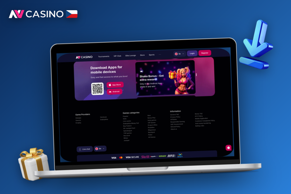 NV Casino desktop – notifikace o aktualizaci klienta na pozadí probíhající hry