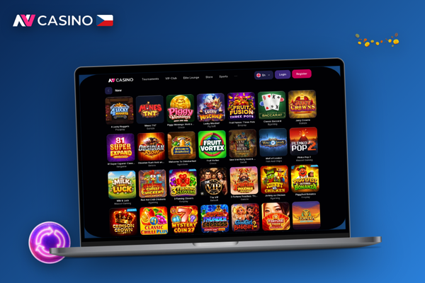 Hráč u velkého monitoru s NV Casino desktop klientem a live ruletou v celé obrazovce