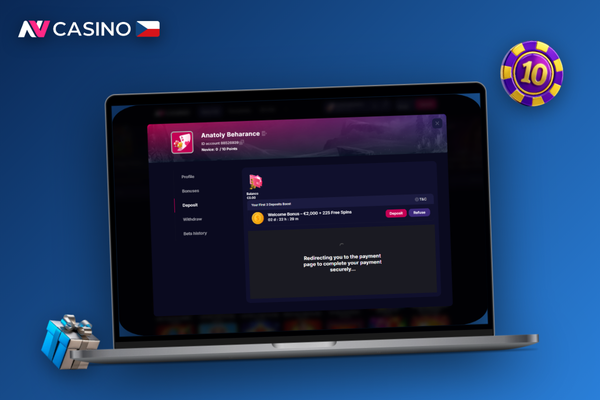 Hráč porovnává platební možnosti před vložením peněz v NV Casino