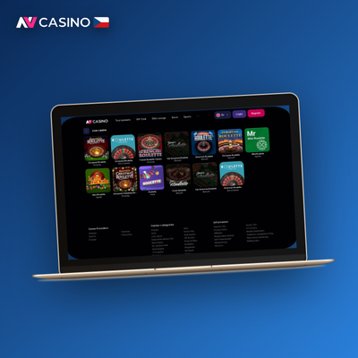 Profesionální krupiérka u blackjackového stolu v živém studiu NV Casino