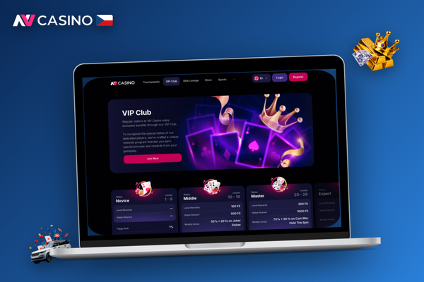 NV Casino pro počítač – přihlašovací obrazovka desktop klienta na iMacu