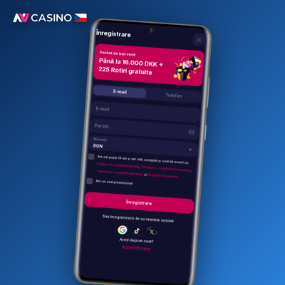 Rychlé přihlášení do NV Casino přes Google účet jedním kliknutím