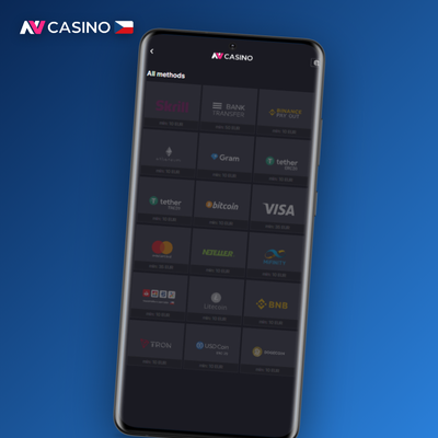 E-peněženky Skrill a Neteller zajišťují rychlý výběr výher v NV Casino